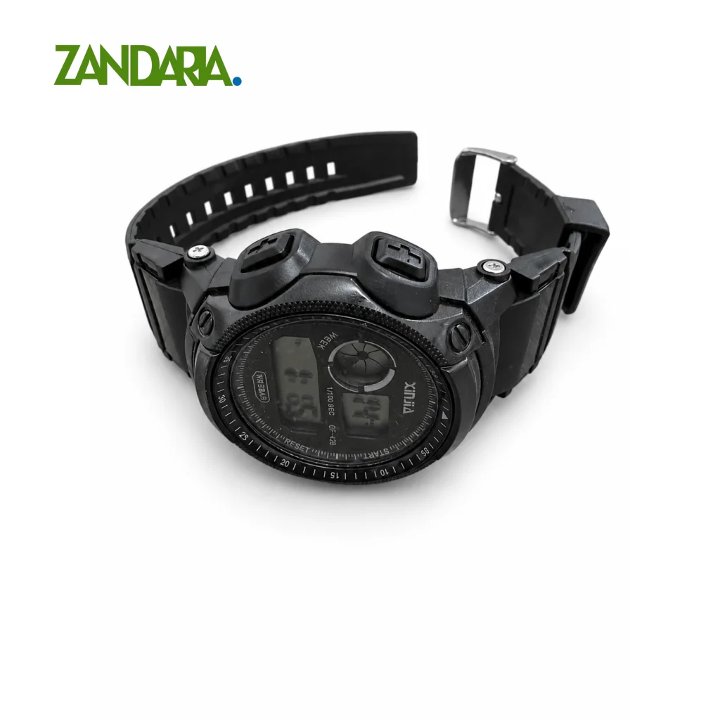 ساعت مچی دیجیتال مردانه شینجیا بند سیلیکونی مشکی اسپرت مدل CF-428