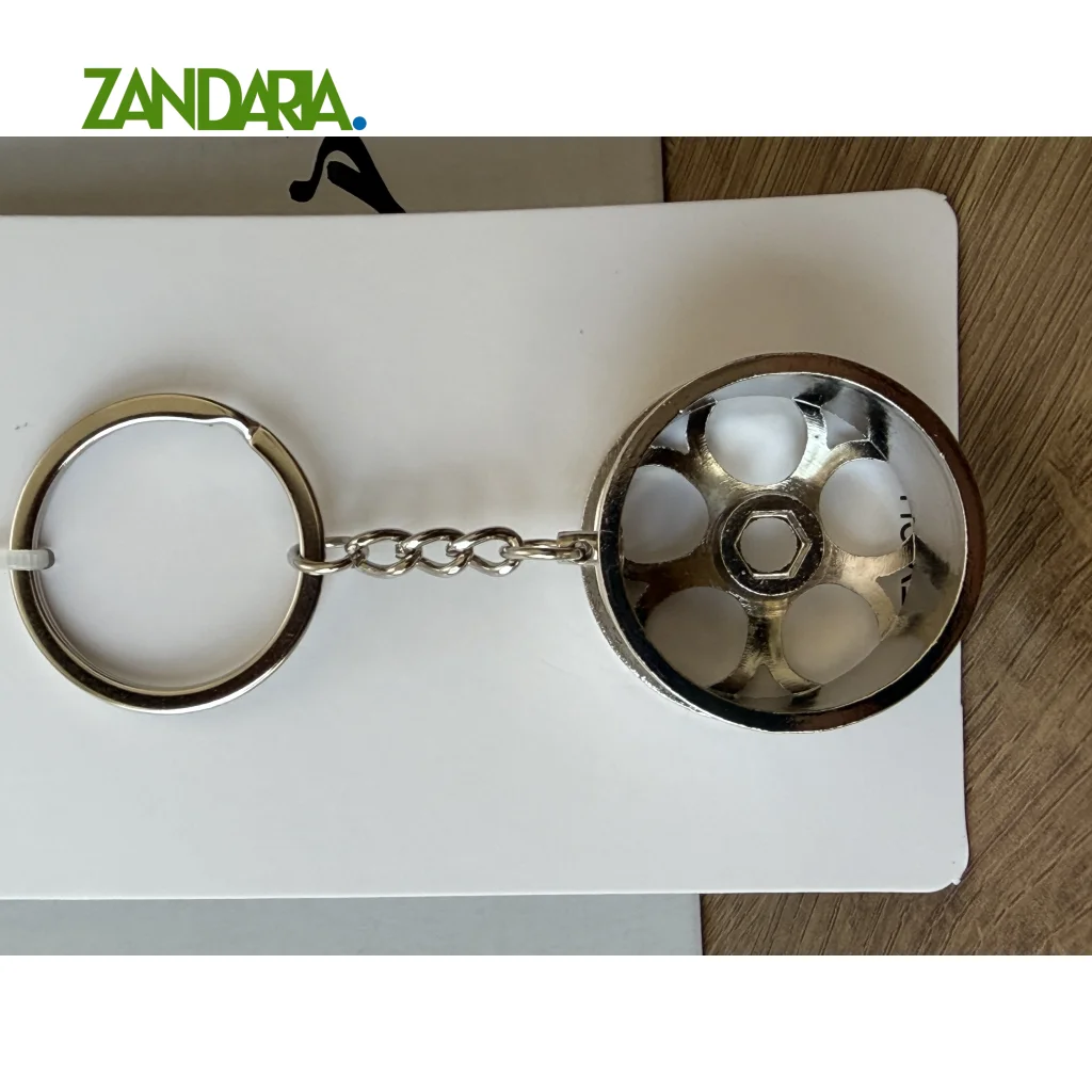 جاکلیدی طرح رینگ حلزونی نقره ای 